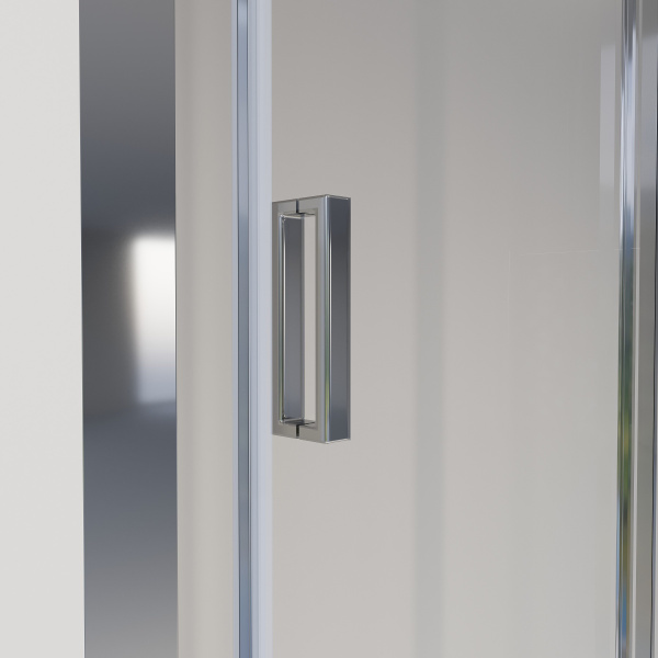 Душевая дверь в нишу Niagara Nova NG-62-8A 80х195, прозрачное стекло, профиль хром